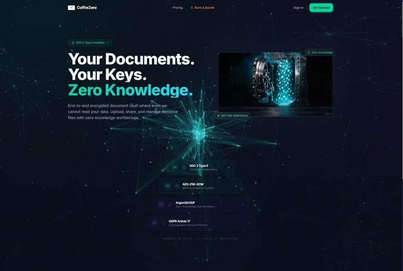 CoffreZero screenshot 1