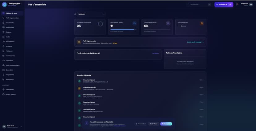 Comply-Agent screenshot 1