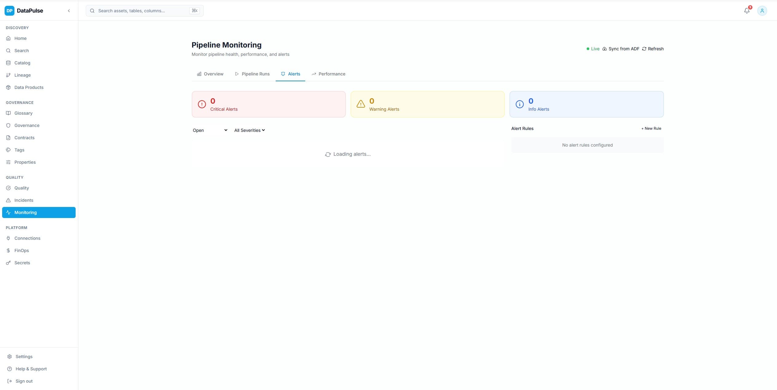 Pipeline Alert Configuration