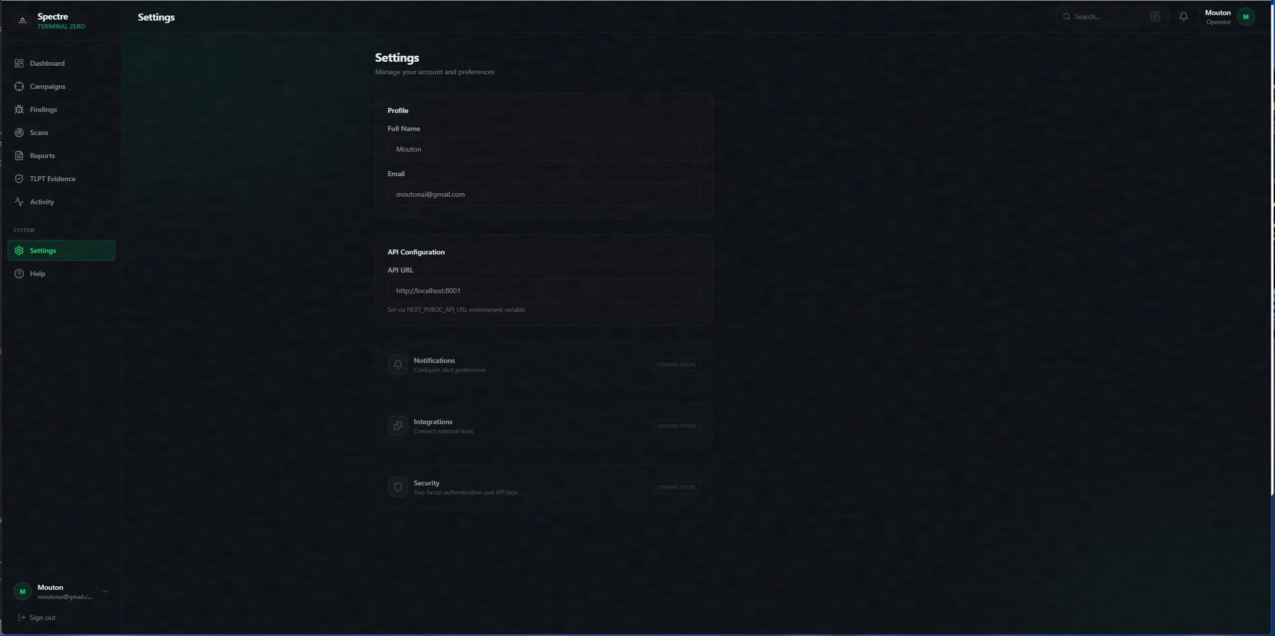 Platform Settings & Configuration